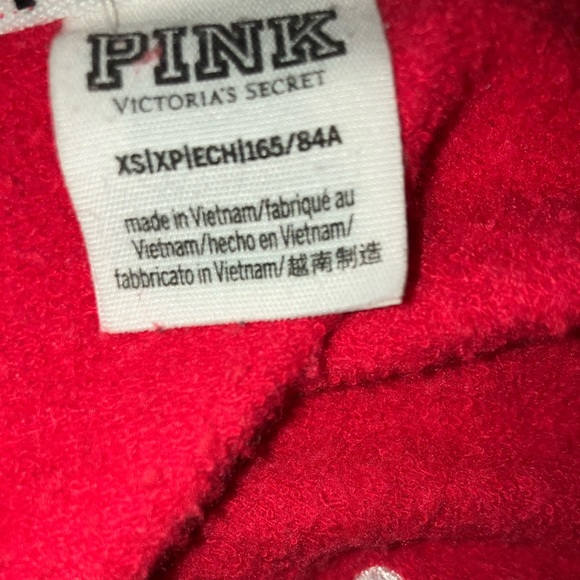 VS PINK XS Campus Sherpa Lined Tunic Pullover - Picture 8 of 8